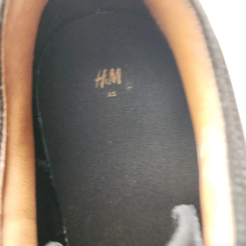 H&M Men's‎ Black Derby Dress Shoes
